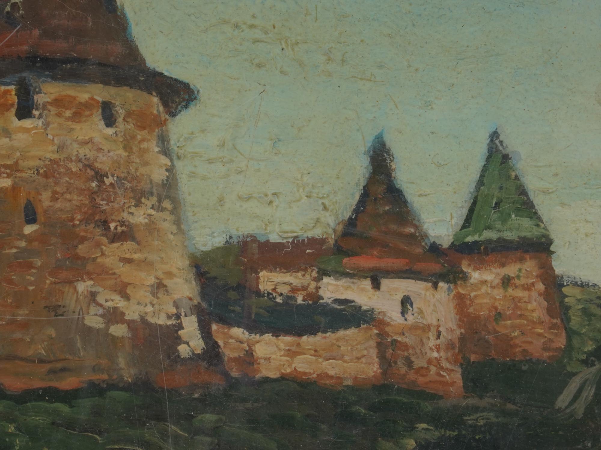RUSSIAN PAINTING MONASTERY BY NICHOLAS ROERICH PIC-2